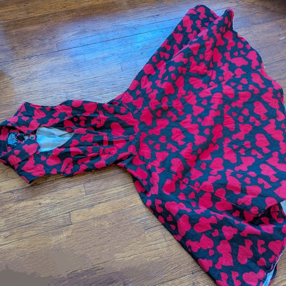 Hearts & Roses Red and Black Jacket - Picture 2 of 3